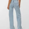 Vmtessa-jeans med strass, høy midje og vid passform