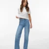Vmtessa-Stretch-jeans med høy midje og vid passform