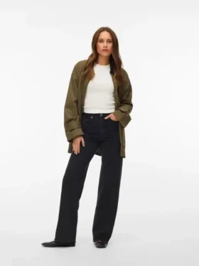 Vmtessa-Stretch-jeans med høy midje og vid passform