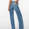 Vmtessa-Stretch-jeans med høy midje og vid passform