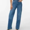 Vmtessa-Stretch-jeans med høy midje og vid passform