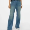 Vmtokey-jeans med lav midje og rett passform