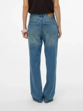 Vmtokey-jeans med lav midje og rett passform