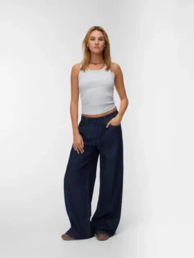 Vmvaleria jeans med middels høy midje og vid passform