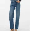 Vmvalerie jeans med middels høy midje og avslappet passform
