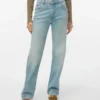Vmvalerie jeans med middels høy midje og rett passform