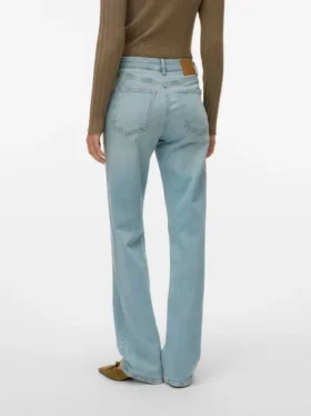 Vmvalerie jeans med middels høy midje og rett passform