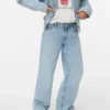 Vmvanessa-jeans med lav midje og vid benpassform