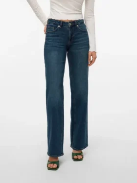 Vmvanessa-jeans med lav midje og vid passform