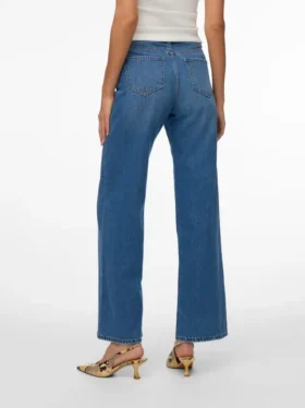 Vmvega-jeans med høy midje og vid passform