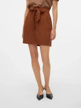 Vmvilja kort shorts i kordfløyel med høy midje
