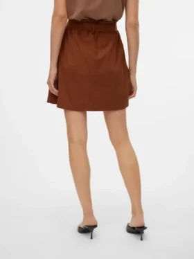 Vmvilja kort shorts i kordfløyel med høy midje