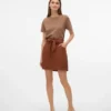 Vmvilja kort shorts i kordfløyel med høy midje