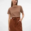 Vmvilja kort shorts i kordfløyel med høy midje