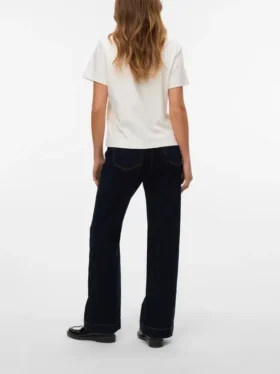 Vmvivianne jeans med høy midje og utvidet passform