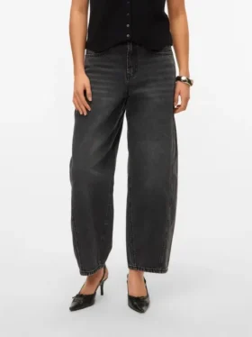 Vmzelda jeans med høy midje og barrel-passform