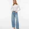 Vmzelda jeans med høy midje og barrel-passform