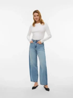 Vmzelda jeans med høy midje og barrel-passform
