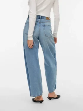 Vmzelda jeans med høy midje og barrel-passform