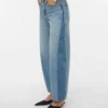 Vmzelda jeans med høy midje og barrel-passform