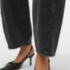 Vmzelda jeans med høy midje og barrel-passform
